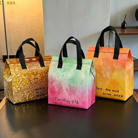 Bolsa Térmica para Entrega de Alimentos Fríos, Personalizada con Logotipo, de Tela No Tejida, Forrada con Papel de Aluminio, para Pizza y Pasteles