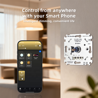 Variateur mural rotatif Zigbee EU Bilihondim 200W compatible Google Assistant, sortie 1A, portée 30M, contrôle sans fil, installation facile