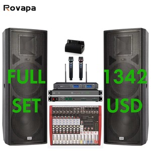 Haut-parleur professionnel double 15 pouces 600W à prix d'usine, gamme complète, subwoofer passif <span class=keywords><strong>4</strong></span>Ω - Product Image 1