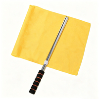 Drapeau de Commandement d'Arbitre pour Événements Sportifs, Couleur Personnalisée, Écologique, Portable, avec Poignée en Éponge pour Équipement d'Entraînement