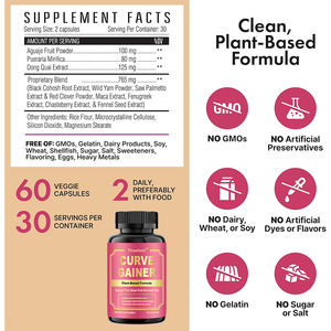 Cápsulas de Suplemento Dietético Natural a Base de Hierbas para Aumentar de Peso Rápidamente y Realzar la Curva Femenina, Marca Privada Personalizada Rosebest, para Mujeres - Product Image 6