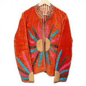 Indian Handmade <b>Women's</b> Boho <b>Velvet</b> Woven Eco-Friendly <b>Coat</b> New Design Large Winter Suzani Jacket Embroidered Elegant - Product Image 1