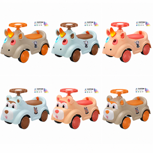 Trottinette Balancelle Enfant 4 Roues en Plastique avec Musique et Lumières pour Bébés Garçons et Filles, Utilisation Intérieure et Extérieure - Vente en Gros - Product Image 3