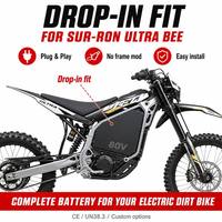 Batterie Ansen 80V 65Ah 15C Climb King pour Sur-Ron Ultra Bee, puissance 5200Wh pour sentiers raides, cellules haute performance, modèle drop-in AS-LBX-7050 800