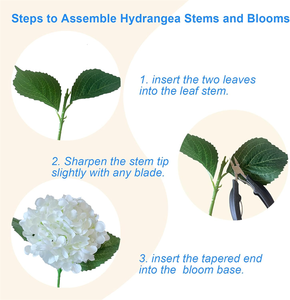 Composizioni Floreali Artificiali di Ortensie in Seta Sintetica, Bouquet Realistico con Texture Naturale per Matrimoni - Product Image 4