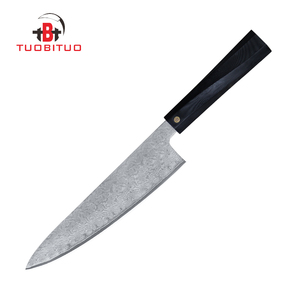 มีดคุกรีเหล็กดามัสกัสทำมือแบบกำหนดเอง มีดคารัมบิต ด้ามไม้ ใบมีดสไตล์ไวกิ้ง สแตนเลส ขายส่ง มีดโลหะขนาดเล็กแบบเต็มใบ - Product Image 4