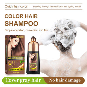 OEM personalizzare la copertura dei capelli grigi 100% naturale Ginseng colore dei capelli Shampoo permanente Ginseng 3 in 1 tinture per capelli Shampoo per uomini e donne - Product Image 5