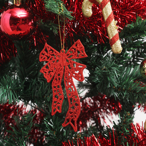 Ensemble de décorations de noël de 15 pièces, arbre en PVC, avec Top étoile, flocons, boules, frange, jupe - Product Image 6