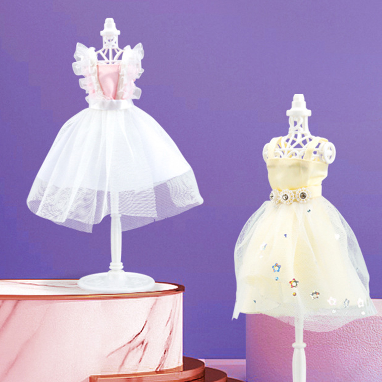 fashion design dress toy Gleamkid 700+Pcs Fashion Designer Kit for Girls with 4 Mannequins, DIY Arts & Crafts Kit Toys, Doll Clothes Making Sewing Kit for Girls Age 6-12 main image 0