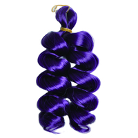 12 pouces synthétique résistant à la chaleur français cheveux bouclés spirale mode Curl haute température vague lâche bouclés tressage Extensions de cheveux