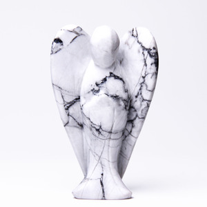 Statua di Angelo in Pietra Arenaria Blu <span class=keywords><strong>2026</strong></span>, Artigianato Semi-Prezioso Intagliato a Mano, Angelo in Cristallo da 7,5 cm per Decorazione, Guarigione e Artigianato Reiki - Product Image 4