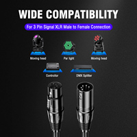 1 Câble de connexion DMX 5 cœurs de 15,2 m, 0,3 mm, XLR 5 broches, certifié IP, fabriqué en Chine pour l'éclairage de scène DJ, discothèque et événements