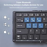 Nouveau clavier mince pliable de poche sans fil personnalisé silencieux à profil bas rechargeable ciseaux axe Mini 60% touches BT