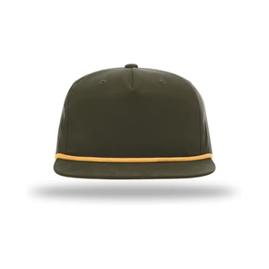Casquette de baseball unisexe de haute qualité à 5 panneaux en corde non structurée Casquette de sport à la mode en forme de 256 avec fermeture réglable personnalisable - Product Image 2
