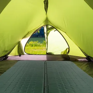 Ultra-dày Bộ nhớ bọt cắm trại <span class=keywords><strong>pad</strong></span> với gối nhanh bơm phồng cách nhiệt cắm trại Nệm <span class=keywords><strong>Pad</strong></span> - Product Image 5