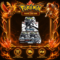 Caja de Pokémon Japonesa Nueva, Lista para Abrir, Serie Escarlata y Violeta SV11b Black Bolt Box con Zekrom Ex y Serperior Ex