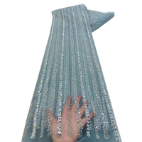 NI.AI Offre Spéciale mariée brillant paillettes dentelle perle tissu ruban dentelle tissu brillant paillettes Net dentelle pour robe de mariée