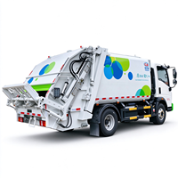 Camion compacteur SINOTRUK HOWO Hanjiang 8CBM 4x2 à chargement arrière hydraulique pour la collecte des déchets et l'assainissement urbain