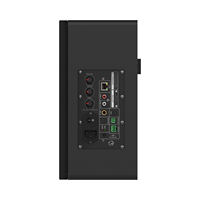 Haut-parleur mural actif 2x30W avec fonction d'alerte d'urgence et micro sans fil UHF pour l'école et l'audio commercial