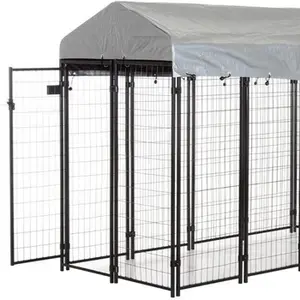 Outdoor galvanized cheap dog kennel fence panel