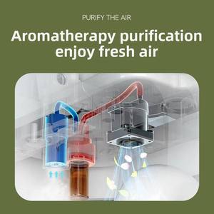 Toilettes automatiques domestiques intelligentes avec télécommande, bouclier en mousse anti-éclaboussures, évier en céramique intégré et réservoir d'eau - Product Image 3