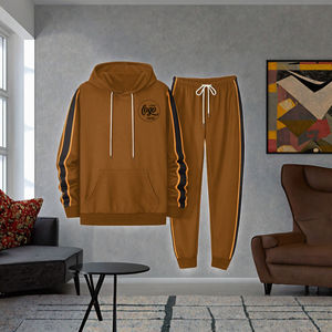 Ensembles de survêtements d'hiver pour hommes avec logo personnalisé - 100% coton polaire à manches longues, service OEM, vente en gros - Product Image 3