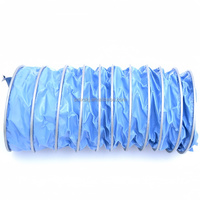 Tuyau de ventilation flexible haute pression 6 mm en PVC/Nylon triple protection, tuyau d'air télescopique en bâche résistant à la chaleur pour CVC