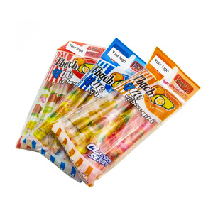 Doces por atacado personalizado private label Assorted colorido longo doce fruta sabor gelo pop geléia vara doces doce tira OEM/ODM - Product Image 1