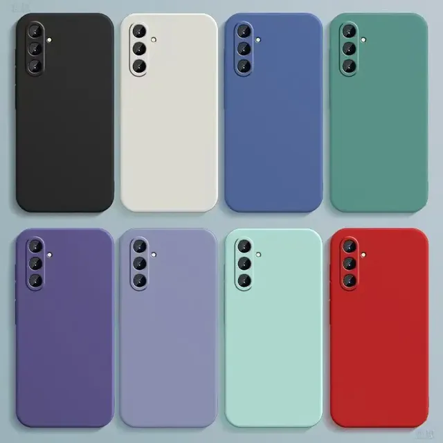 Square Liquid Silicone Case for Samsung Galaxy A14 A24 A34 A54 A16 A06 A26 A36 A56 A05 A05S A15 A25 A35 A55 A04 A04E A04s Cover