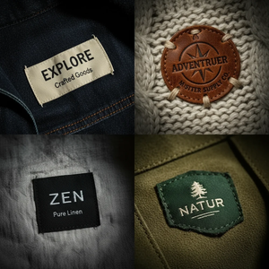 ป้ายทอขนาด 15x40 มม. ป้ายโลโก้ขายดี ป้ายเสื้อผ้า ป้ายพิมพ์ ป้ายติดเสื้อผ้า - Product Image 3