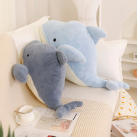 Schattig dolfijn-knuffel, zachte dolfijn-pop, kussen voor jongens en meisjes, cadeau voor kinderdag