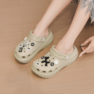 New Summer Thick Bottoming Outside Wear Eva Clip Toe <b>Flip</b>-<b>flops</b> Female Eva Ladies Slides Sandals <b>slippers</b> for Women - Product Image 3