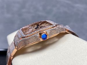 Montre de plongée sportive 5A - Haute qualité, mouvement mécanique en acier inoxydable de 40 mm avec diamants sertis sur les aiguilles - Product Image 3