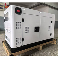 Générateur diesel portable silencieux à double cylindre refroidi par air, démarrage électrique monophasé/triphasé 220V/380V 50/60Hz ATS ISO