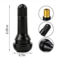 Vannes de pneu de voiture tubeless à clipser TR414 en gros – Vanne de pneu en caoutchouc