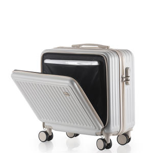 Valise rigide élégante 18 pouces avec ouverture à fermeture éclair, roulettes pivotantes, pour femmes, voyages d'affaires, avec serrure à combinaison - Product Image 2