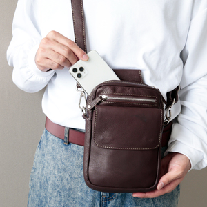 Fashion Style Zipper Closure Type Handmade Designer Genuine Leather <b>Shoulder</b> <b>Bag</b> <b>Men</b> - Product Image 3
