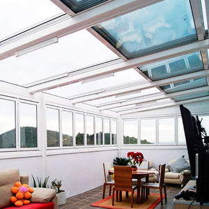 Paneles de Vidrio Aislante Templado de Doble Vidrio de 5+5 mm y 10 mm, Marco de Aluminio, Techo Retráctil Automático - Product Image 4