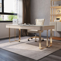 Ensemble de mobilier de bureau moderne de luxe en pierre avec bureau haut de gamme pour la maison, le bureau et la villa