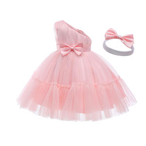 Nuovo Vestito da Principessa con Gonna in Tulle e Rete per Bambine, Abito per il Primo Compleanno di Neonati e Bambini Piccoli - Product Image 5