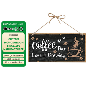 Insegne <span class=keywords><strong>in</strong></span> Legno Personalizzate con Lettere Dipinte per Decorazioni Murali Domestiche - Product Image 1