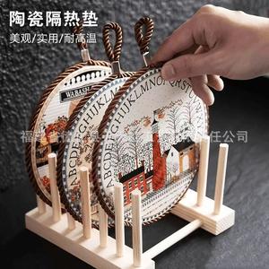 Tapete Redondo Retro con Colgador de Cuerda para Decoración del Hogar, Arte para Colgar en la Pared - Product Image 4