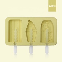 Offre Spéciale Mignon Bricolage MAISON Réutilisable Fruits Forme Silicone Ice Cream Mold