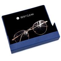Bestpackaging Boîte magnétique en cuir de luxe avec logo argenté pour lunettes Étui à lunettes pliant Emballage de lunettes de soleil