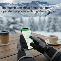 Gants thermiques imperméables unisexes avec compatibilité tactile coupe-vent pour les activités hivernales en plein air comme le snowboard et le ski