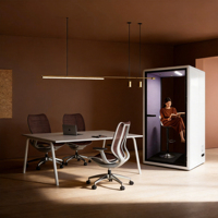 Cabine de bureau acoustique haut de gamme pour espaces de travail modernes |   Cabine insonorisée avec ventilation intelligente, éclairage LED et design modulaire