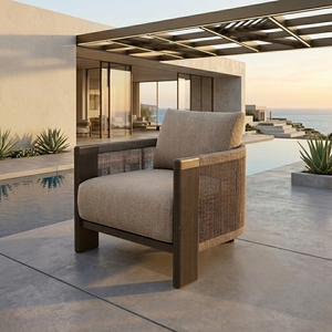 Chaise longue d'extérieur en aluminium moderne résistante aux intempéries avec <span class=keywords><strong>coussin</strong></span> pour hôtel, complexe hôtelier, bord de piscine, projet résidentiel, <span class=keywords><strong>jardin</strong></span> - Product Image 1