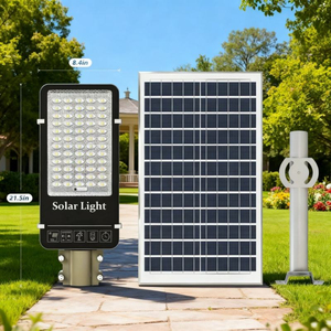 Lampadaire Solaire Tout-en-un 6500LM Batterie 35000mAh IP54 Certifié TUV Efficacité 5M 8-12h pour Installation Facile Éclairage - Product Image 2