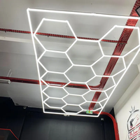 Lampe d'atelier de voiture en nid d'abeille Design géométrique DIY High Lightness Hexagonal Garage Work Light Hexagon Led Light