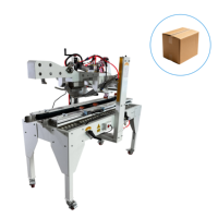 Machine à sceller les boîtes Poshysmart Express, équipement automatique de pliage du rabat supérieur et de scellage par ruban adhésif